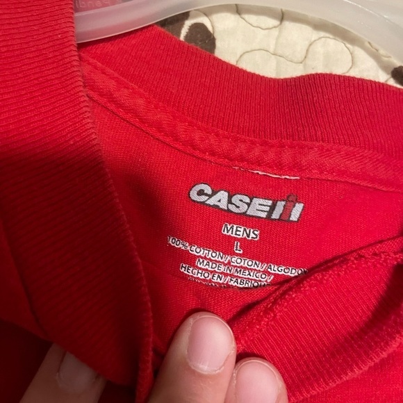 Men’s Red Case IH Agriculture Logo T-Shirt Size Large - Picture 2 of 2